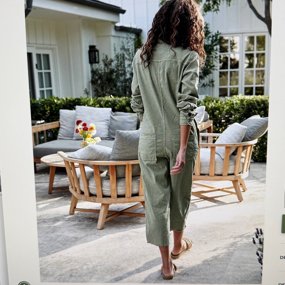 FRANK & EILEEN Northern Ireland Jumpsuit Sage - Picture 3 of 14